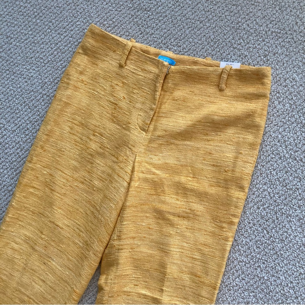 NEW J. McLaughlin Keller Relaxed Fit Clasp Fly Pant Trousers Marigold Size 4 NWT - Picture 2 of 12